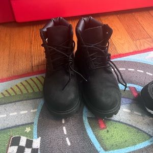 Black timberland boots kids